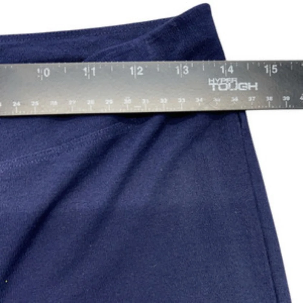 Eileen Fisher Pants Women XS Blue Cropped‎ Stretch Crepe Slim Capsule Wardrobe